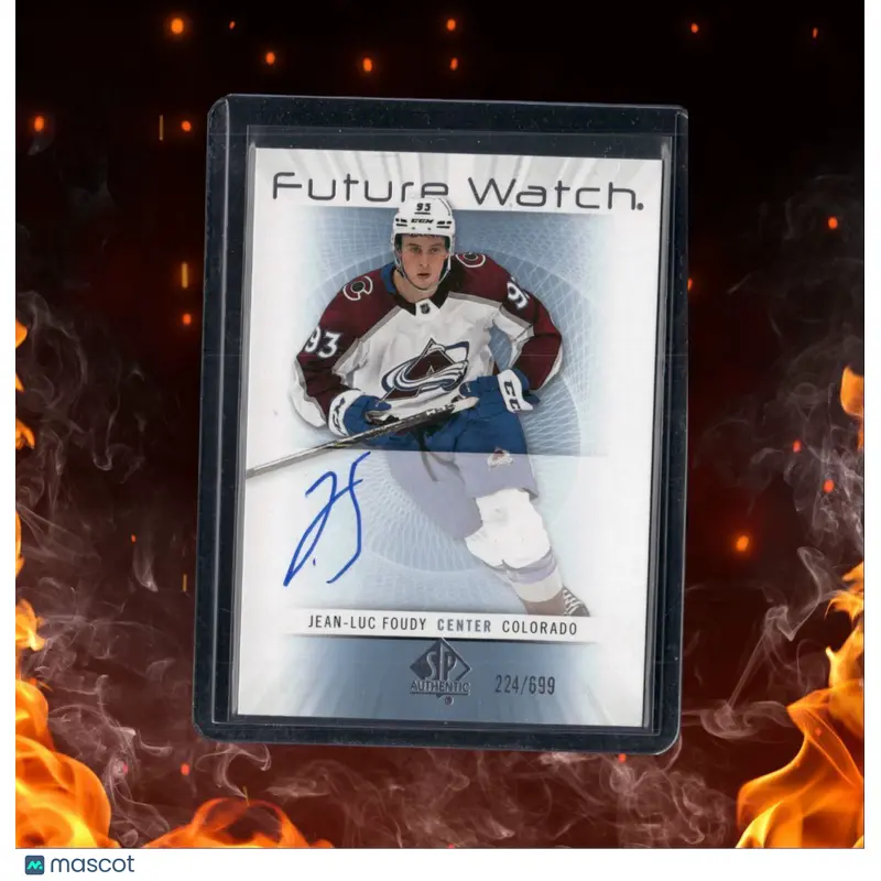 2022-23 SP Authentic Jean-Luc Foudy  2012-13 Retro Future Watch Rookie Auto