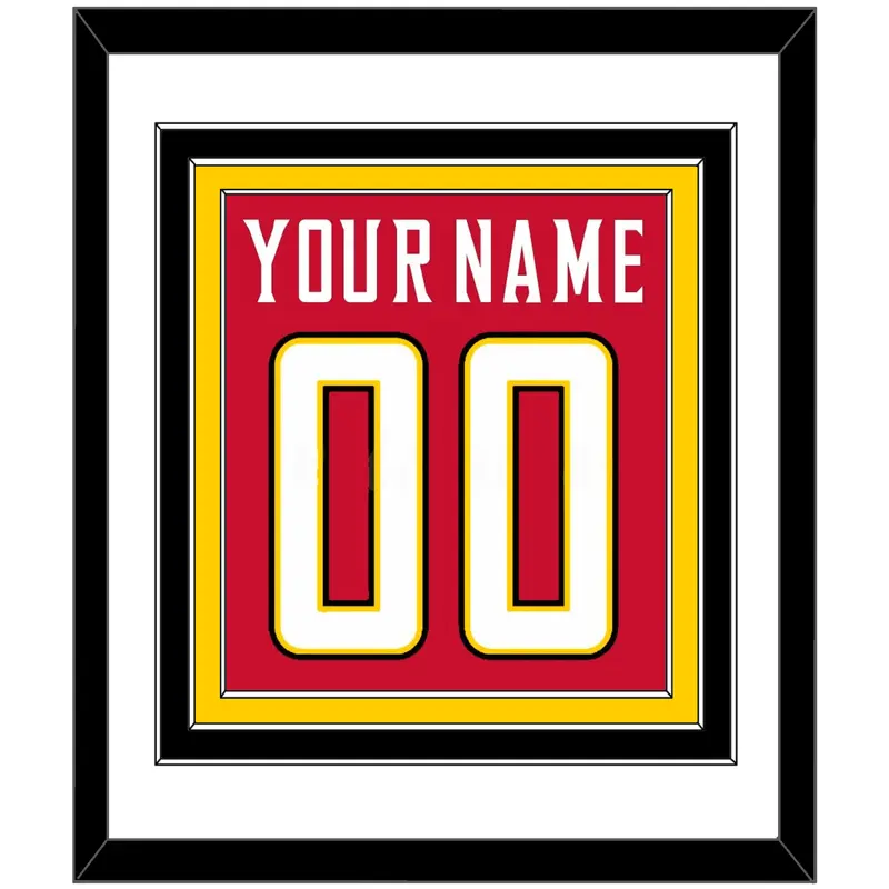 Maryland Basketball Name & Number - Road Red (2013-2015) - Triple Mat 1