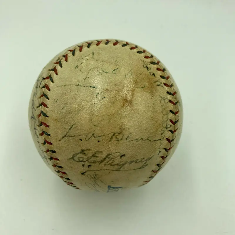 Ty Cobb 1923 Detroit Tigers Team Signed American League Baseball JSA COA