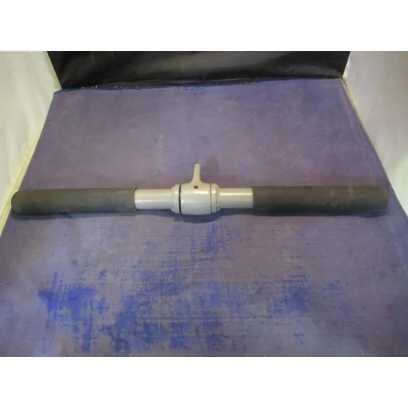 Used Straight Bar Gym Attachment w/ Rubber Grips 18.5"