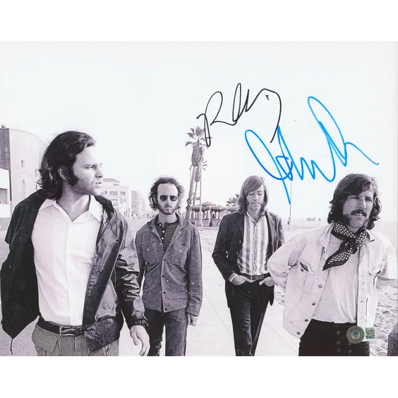 John Densmore & Robby Krieger The Doors Signed 11x14 Photo BAS #BB22920