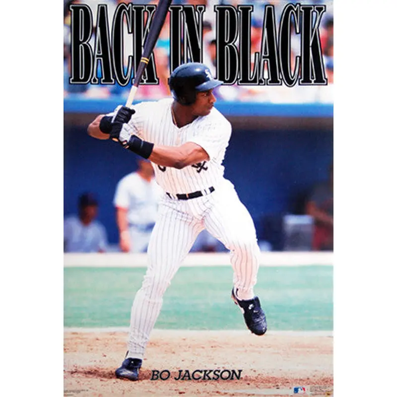 Bo Jackson "Back in Black" Chicago White Sox Poster - Costacos 1991