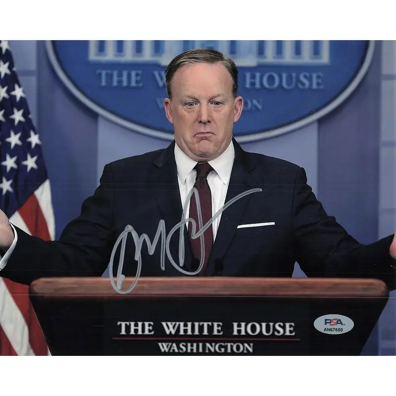 SEAN SPICER Signed 8x10 Photo PSA/DNA Autographed