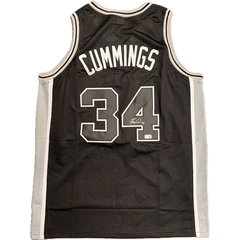 Terry Cummings Signed Jersey Tristar Authenticated San Antonio Spurs Autographed