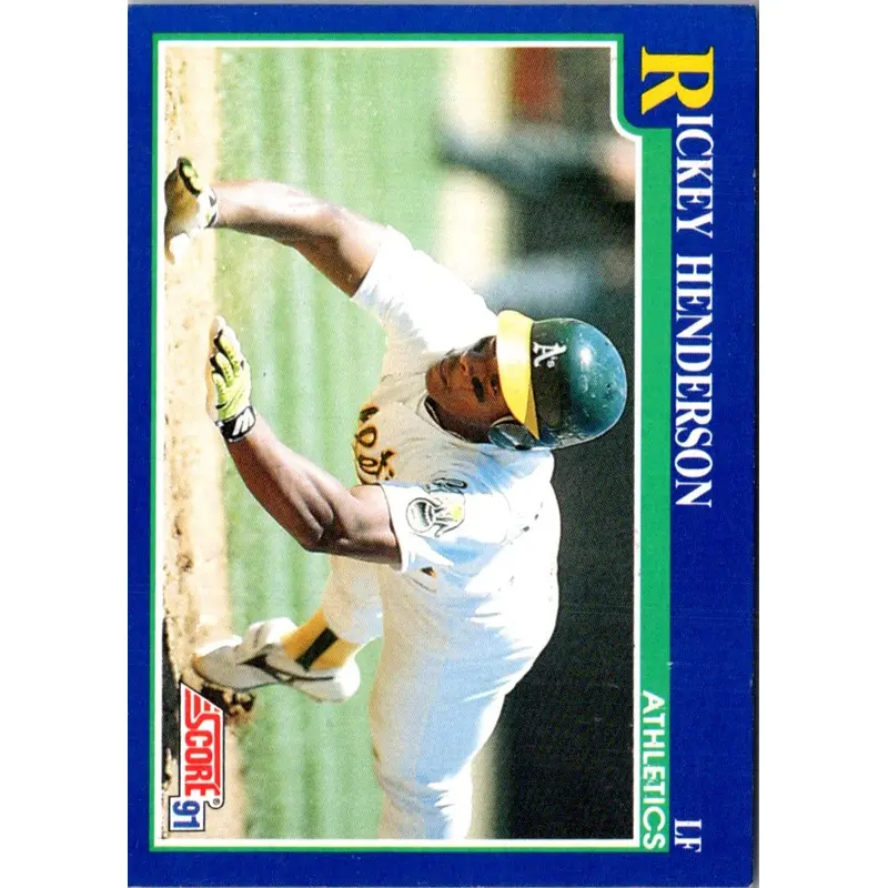 1991 Score Rickey Henderson #10