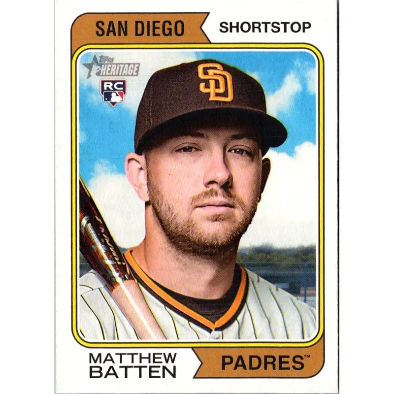 2023 Topps Heritage Matthew Batten #154 Rookie