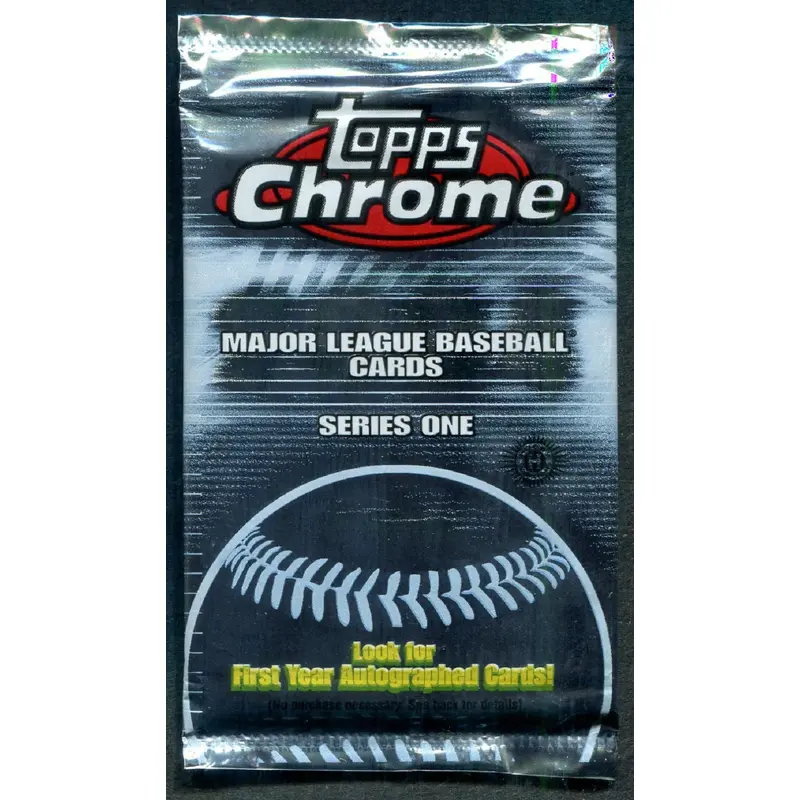 2004 Topps Chrome Baseball Unopened Series 1 Pack (Hobby) (4)