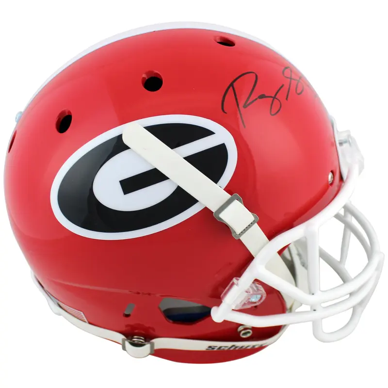Georgia Roquan Smith Authentic Signed Schutt Full Size Rep Helmet BAS Witnessed