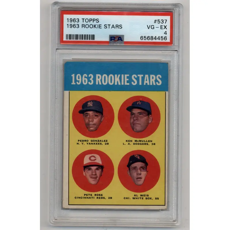 Pete Rose 1963 Rookie Stars #537 PSA 4 Very Good-Excellent 4456