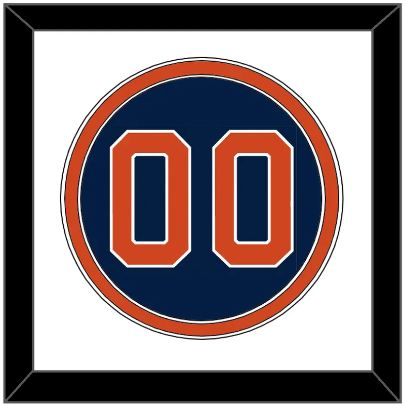 Houston Number - Alternate Blue - Double Mat 1