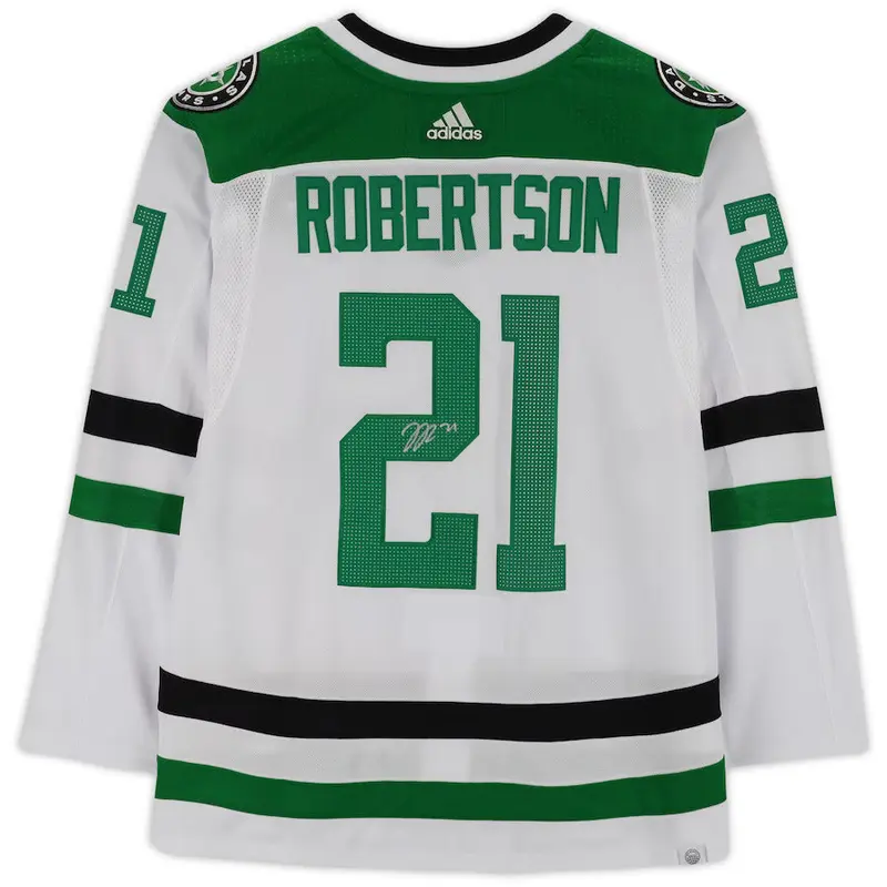 Jason Robertson Autographed Dallas Stars (White #21) Adidas Hockey Jersey - Fanatics