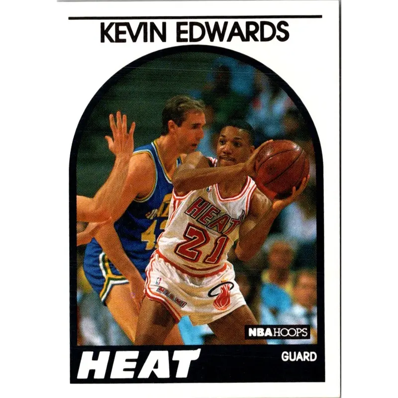 1989 Hoops Kevin Edwards #41 Rookie