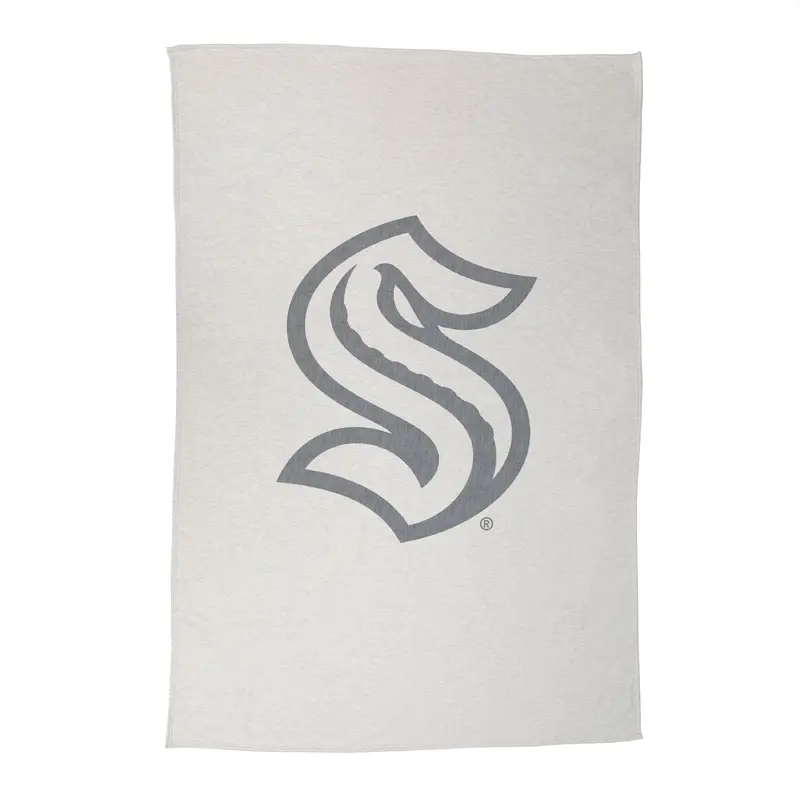 Seattle Kraken Oversized Logo Sublimated Sweatshirt Blanket