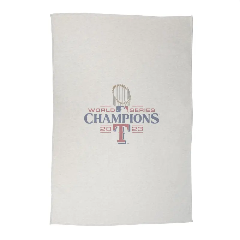 Texas Rangers 2023 World Series Champions Sublimated Sweatshirt Blanket