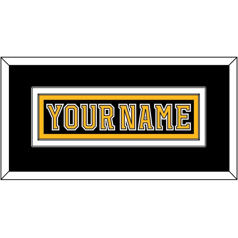 Boston Nameplate - Home Black (2007-2017) - Double Mat 2