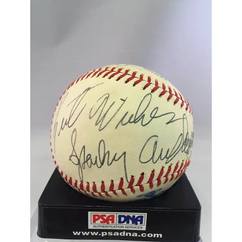 1970's Sparky Anderson Lefty Gomez Juan Marichal Ralph Kiner Signed Baseball PSA