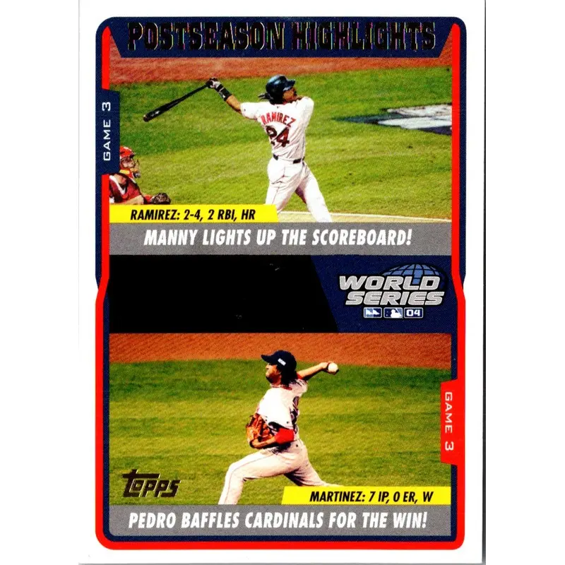 2005 Topps Manny Ramirez/Pedro Martinez #733