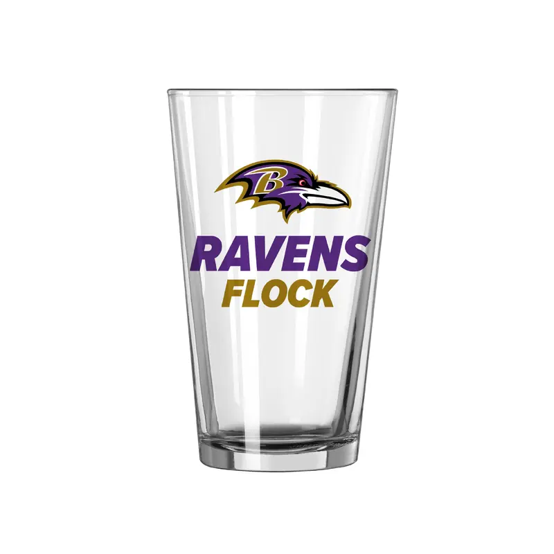 Baltimore Ravens 16oz Slogan Pint Glass