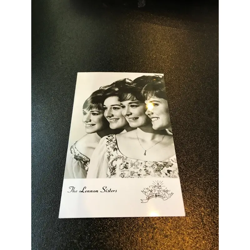 The Lennon Sisters Signed Handwritten Photo Postcard Letter