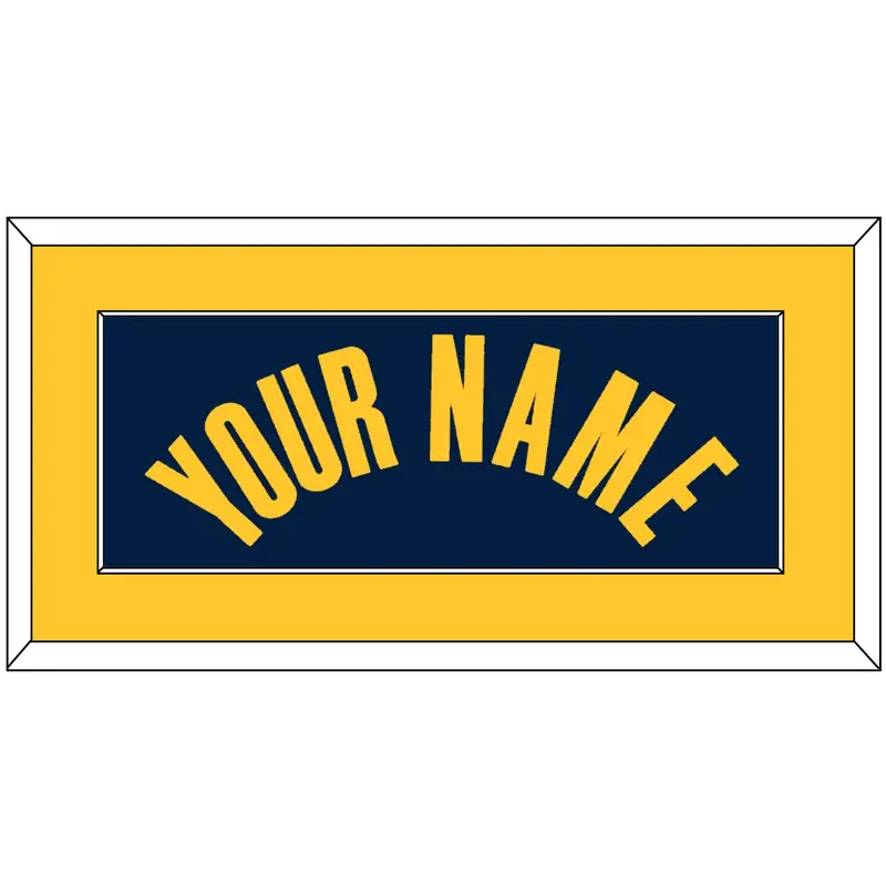 Indiana Name - Navy Icon - Single Mat 2