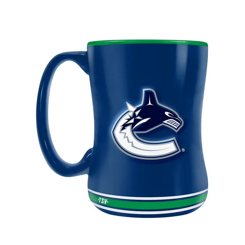 NHL Vancouver Canucks Team Crest Sculpted Mug (14 oz)