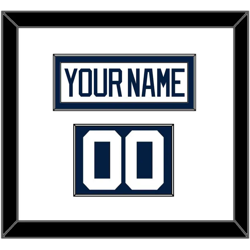Penn State Hockey Nameplate & Number (Shoulder) - Road Blue - Single Mat 1