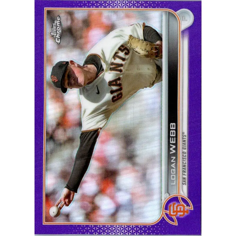 2022 Topps Chrome Update Purple Refractor Logan Webb #USC62