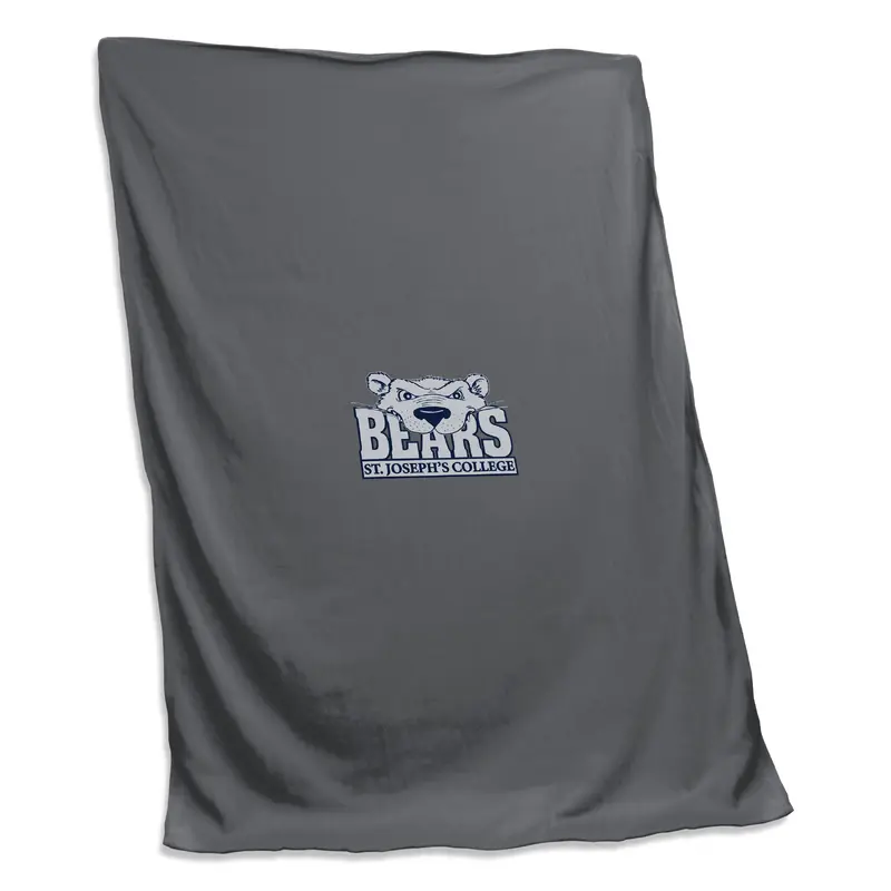 St Josephs College NY Charcoal Sweatshirt Blanket (Screened)