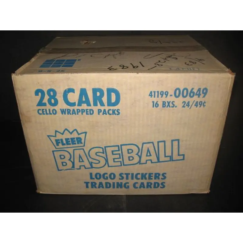 1983 Fleer Baseball Cello Case (16 Box) (Authenticate)