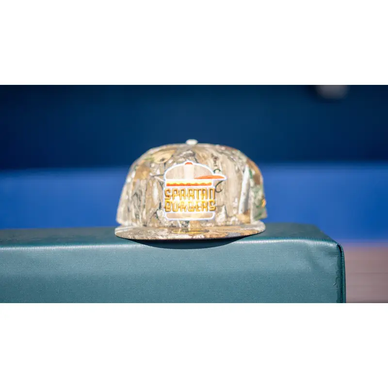 5950 New Era Fitted Real Tree Camo Burger Stack Hat