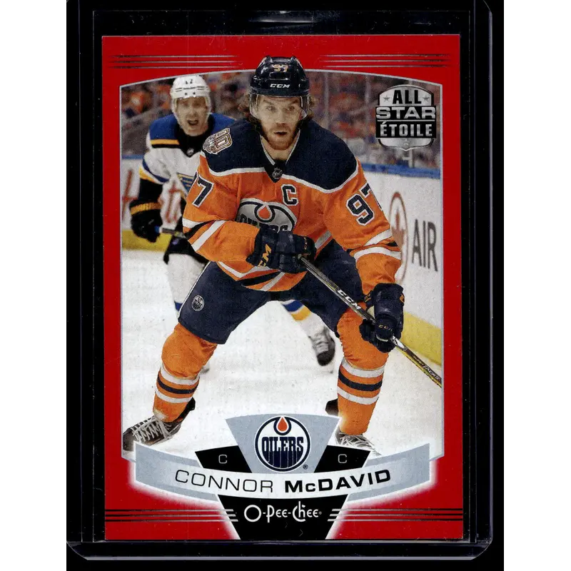 2019-20 O-Pee-Chee - Wrapper Redemption Red Blank Back - Connor McDavid #314