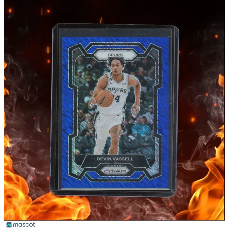 2023-24 Panini Prizm Devin Vassell Blue Shimmer Prizm 06/35 #95