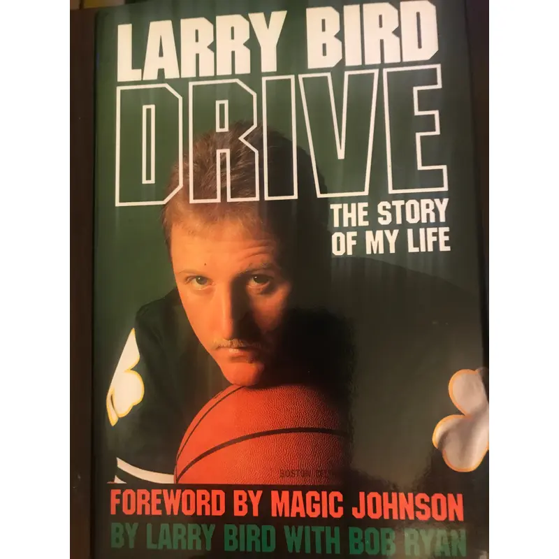 Larry Bird Autographed "Drive" Hardback Book, PSA/DNA AE 43532