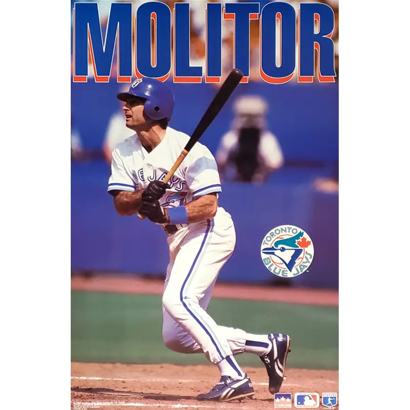 Paul Molitor "Superstar" Toronto Blue Jays MLB Action Poster - Starline 1994