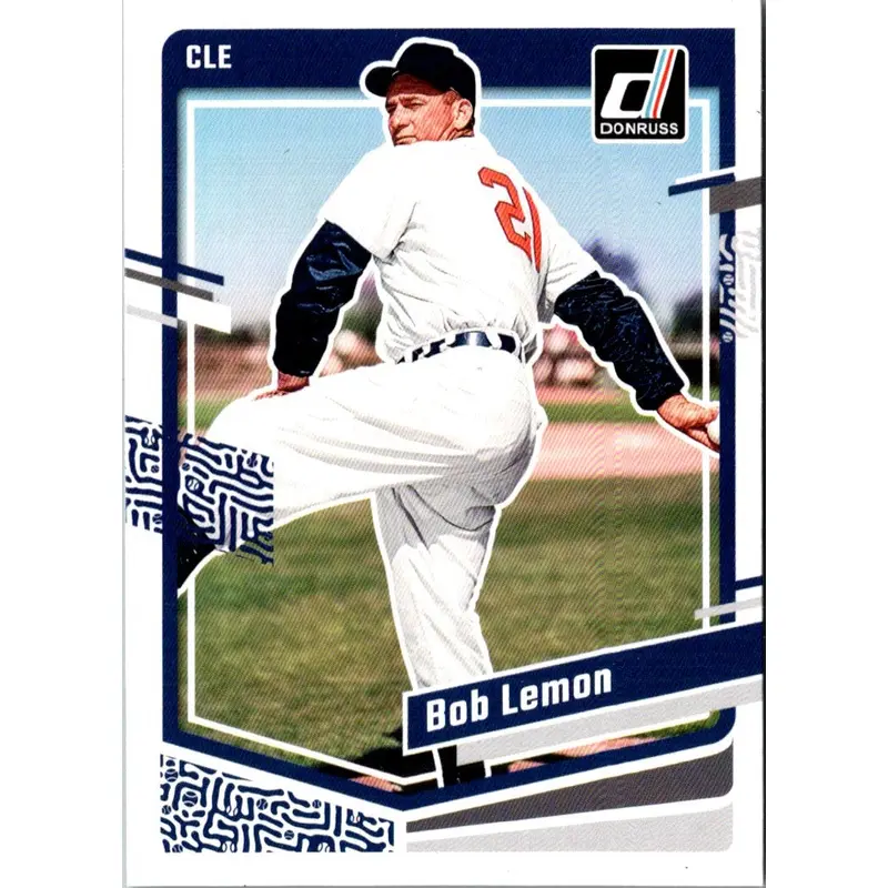 2023 Donruss Holo Blue Bob Lemon #215
