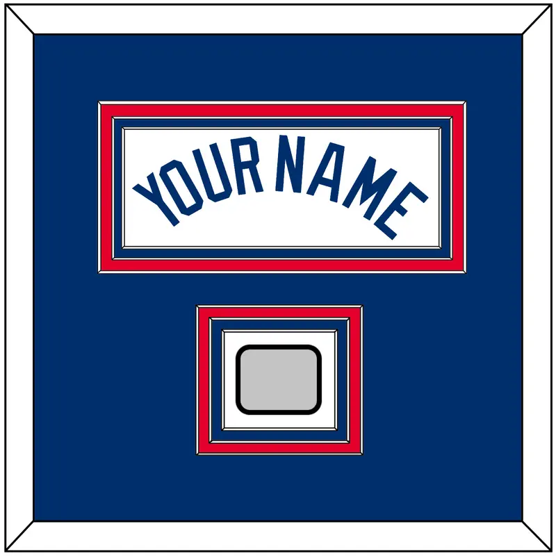 Los Angeles Name & World Series Champions Patch - Home White - Triple Mat 3