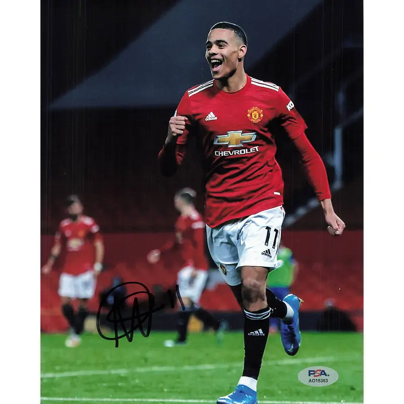 Mason Greenwood signed 8x10 photo PSA Marseille Autograph