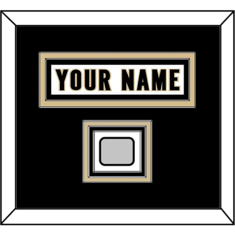 New Orleans Nameplate & Super Bowl XLIV Jersey Patch - Road White - Triple Mat 4