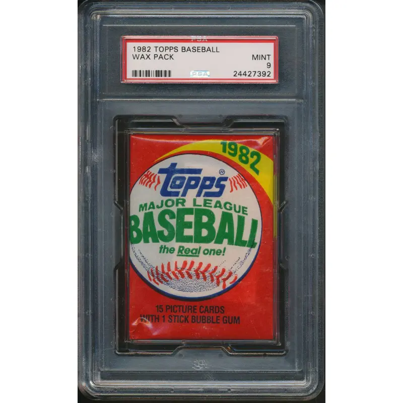 1982 Topps Baseball Unopened Wax Pack PSA 9
