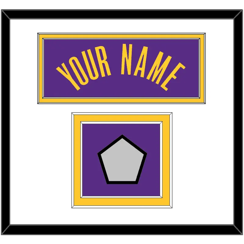 Los Angeles Name & Champions Patch - Purple Statement - Double Mat 1