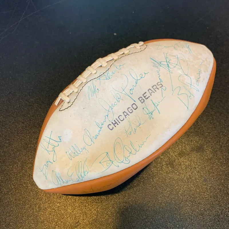 1976 Chicago Bears Team Signed Autographed Wilson NFL Football