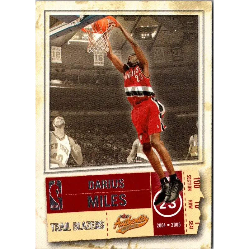 2004 Fleer Authentix Darius Miles #13