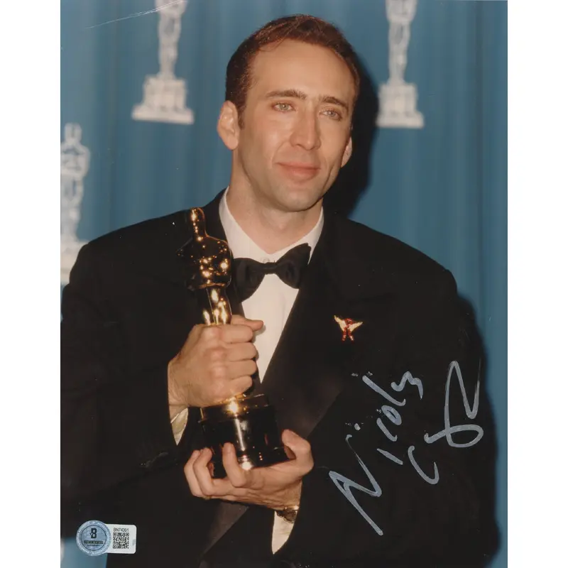 Nicholas Cage Leaving Las Vegas Authentic Signed 8x10 Photo BAS #BN74391