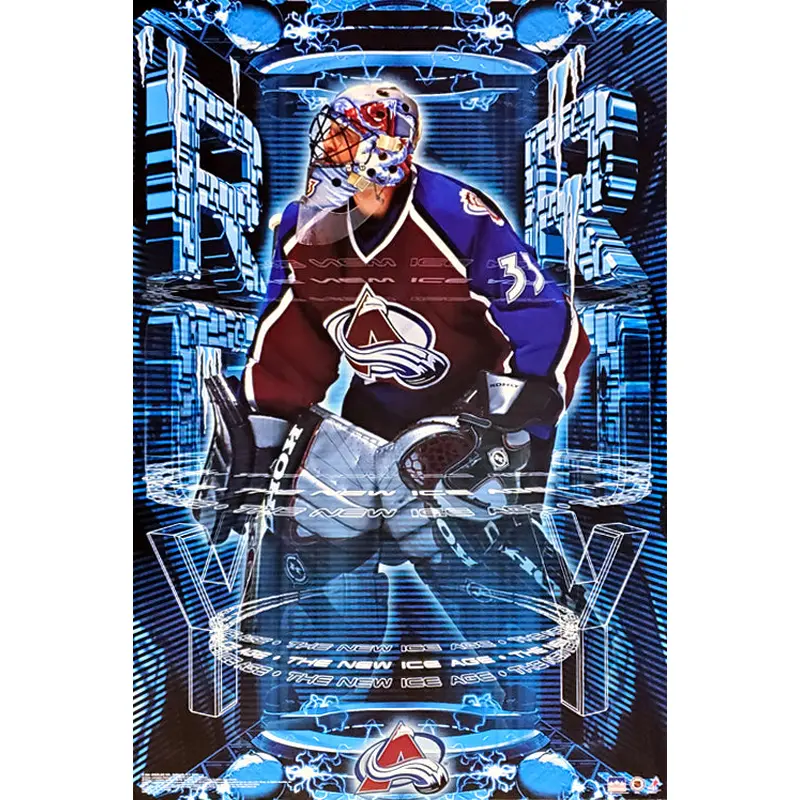 Patrick Roy "The New Ice Age" Colorado Avalanche Poster - Starline 2001