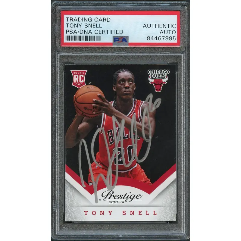 2013-14 Panini Prestige #180 Tony Snell Signed Card AUTO PSA Slabbed RC Bulls