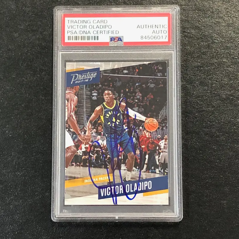 2017-18 Panini Prestige #93 Victor Oladipo Signed Card AUTO PSA/DNA Slabbed Pacers