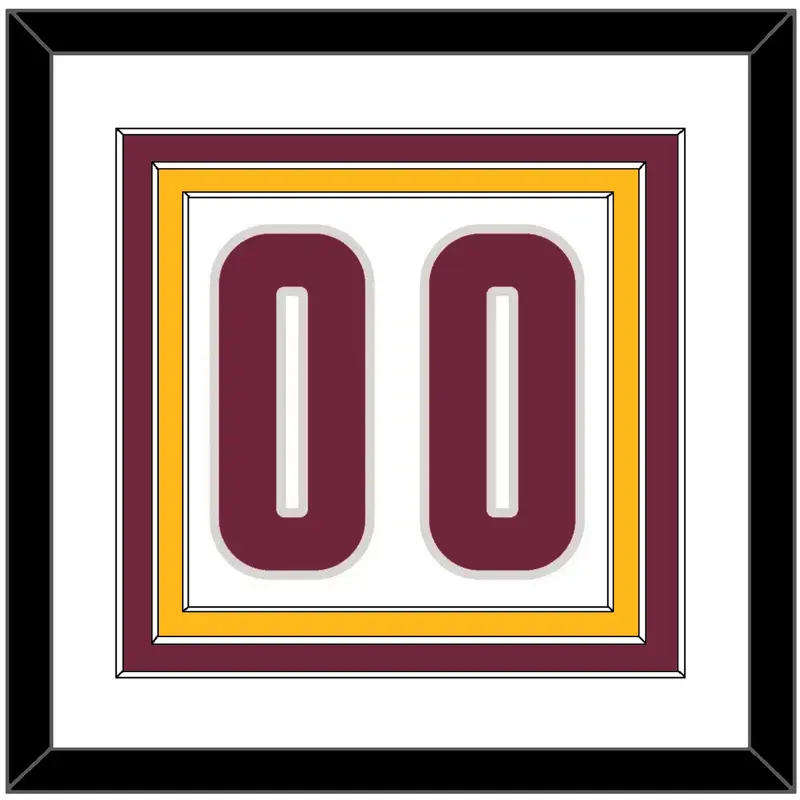 Cleveland Number - Home White (2010-2017) - Triple Mat 1