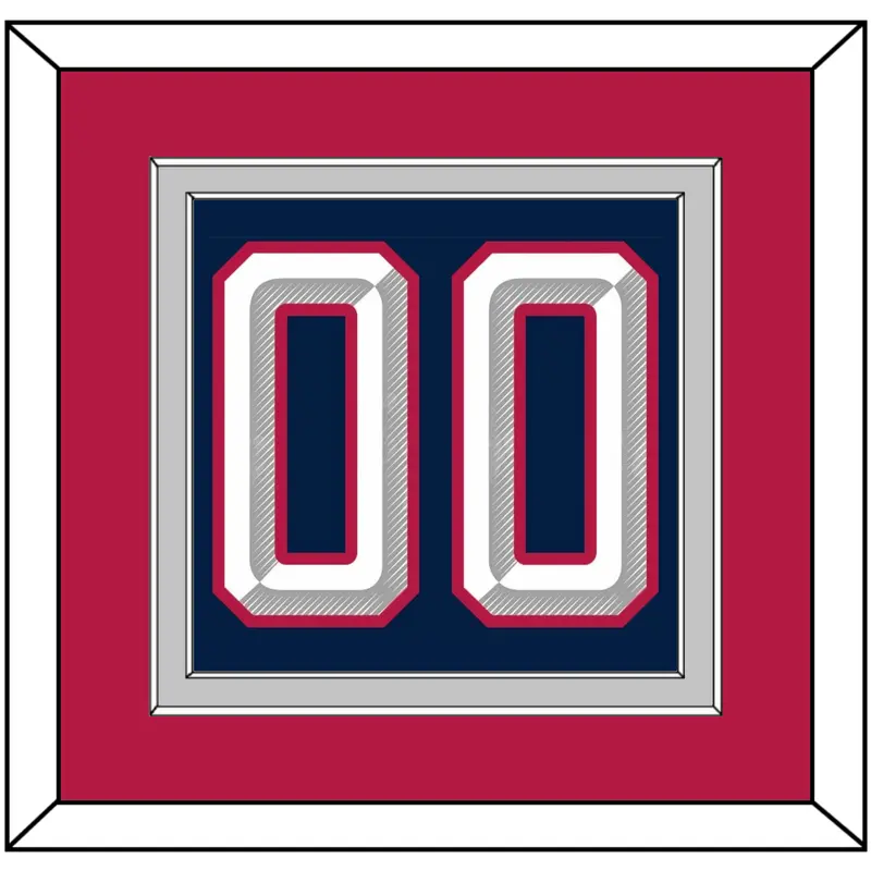 United States Mens Hockey Number - 2025 4 Nations Blue - Double Mat 3