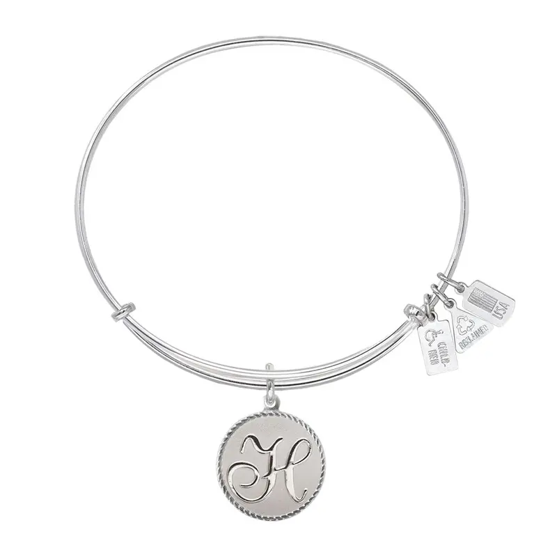 Love Letter 'H' Charm Bangle