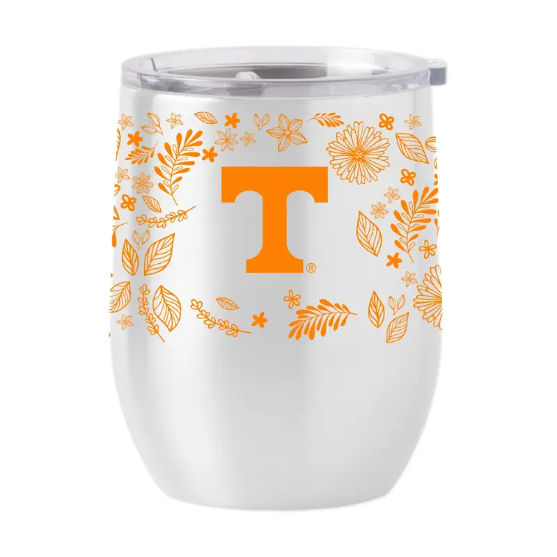 Tennessee 16oz Botanical Stainless Curved Beverage